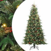 Albero di Natale Artificiale con Rami Pieghevoli Verde 240 cm 3397449