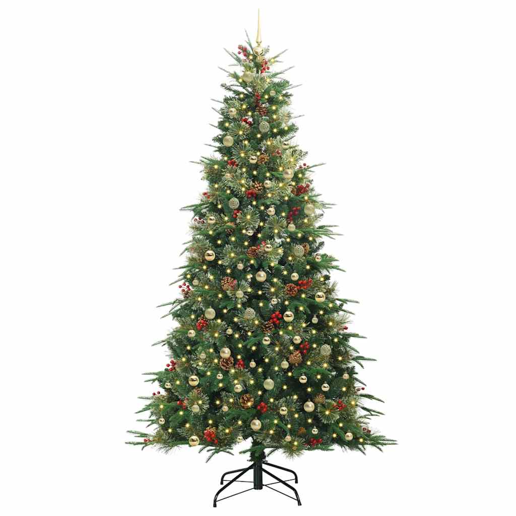 Albero di Natale Artificiale con Rami Pieghevoli Verde 240 cm 3397449