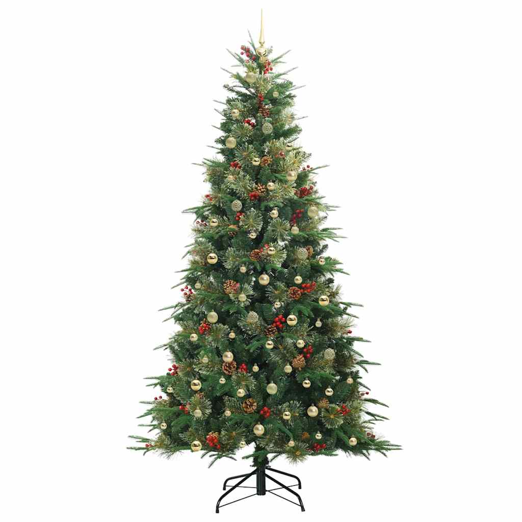 Albero di Natale Artificiale con Rami Pieghevoli Verde 240 cm 3397449