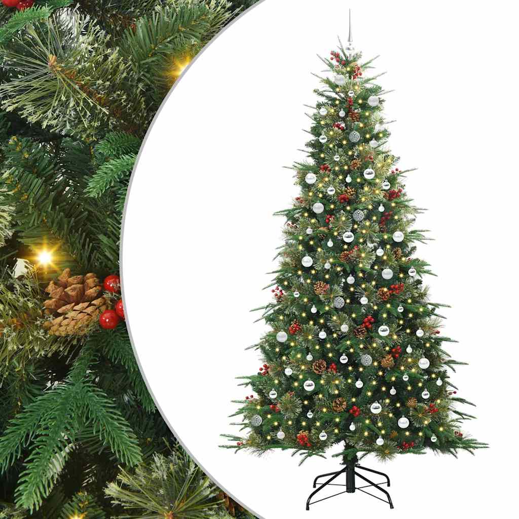 Albero di Natale Artificiale con Rami Pieghevoli Verde 240 cm 3397450