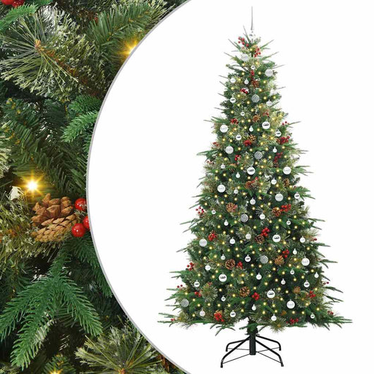 Albero di Natale Artificiale con Rami Pieghevoli Verde 240 cm 3397450