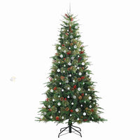 Albero di Natale Artificiale con Rami Pieghevoli Verde 240 cm 3397450