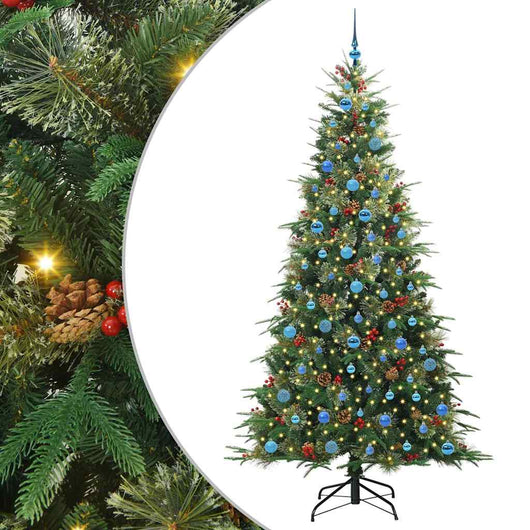 Albero di Natale Artificiale con Rami Pieghevoli Verde 240 cm 3397452