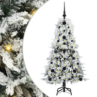 Albero di Natale Artificiale-Albero Natalizio con Rami Pieghevoli Bianco 120 cm 686277