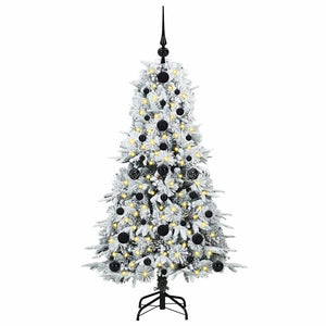 Albero di Natale Artificiale-Albero Natalizio con Rami Pieghevoli Bianco 120 cm 686277