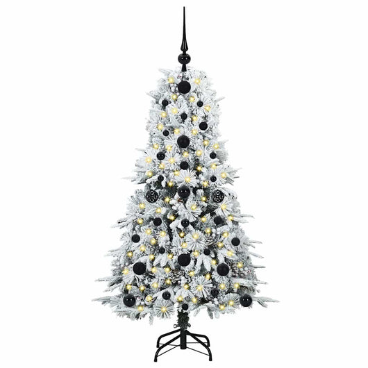Albero di Natale Artificiale-Albero Natalizio con Rami Pieghevoli Bianco 120 cm 686277