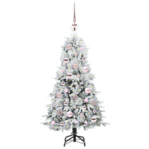 Albero di Natale Artificiale-Albero Natalizio con Rami Pieghevoli Bianco 120 cm 774187