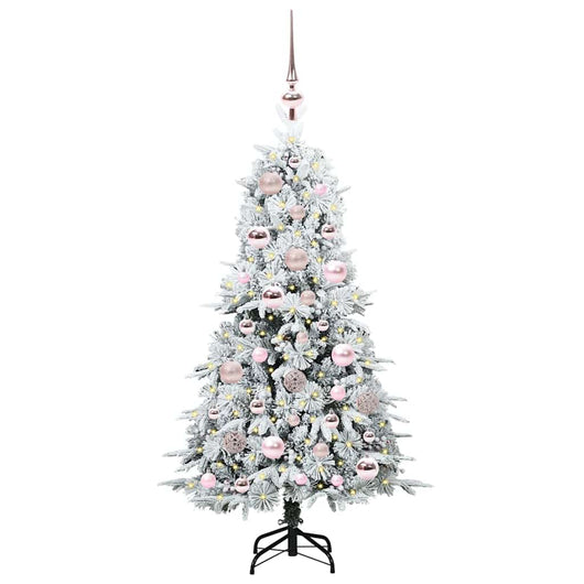 Albero di Natale Artificiale-Albero Natalizio con Rami Pieghevoli Bianco 120 cm 774187