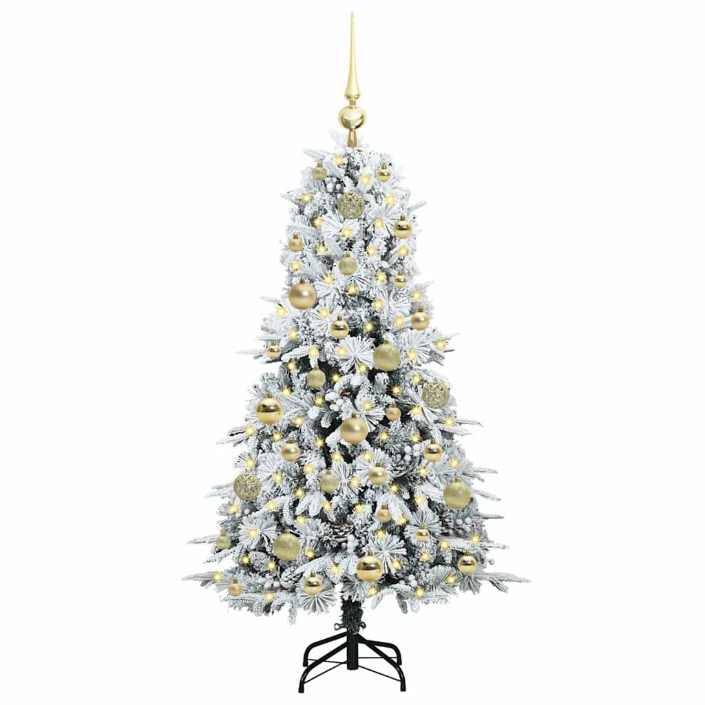 Albero di Natale Artificiale con Rami Pieghevoli Verde 120 cm 3397462