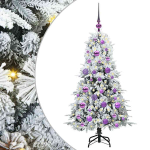 Albero di Natale Artificiale-Albero Natalizio con Rami Pieghevoli Bianco 120 cm 907364