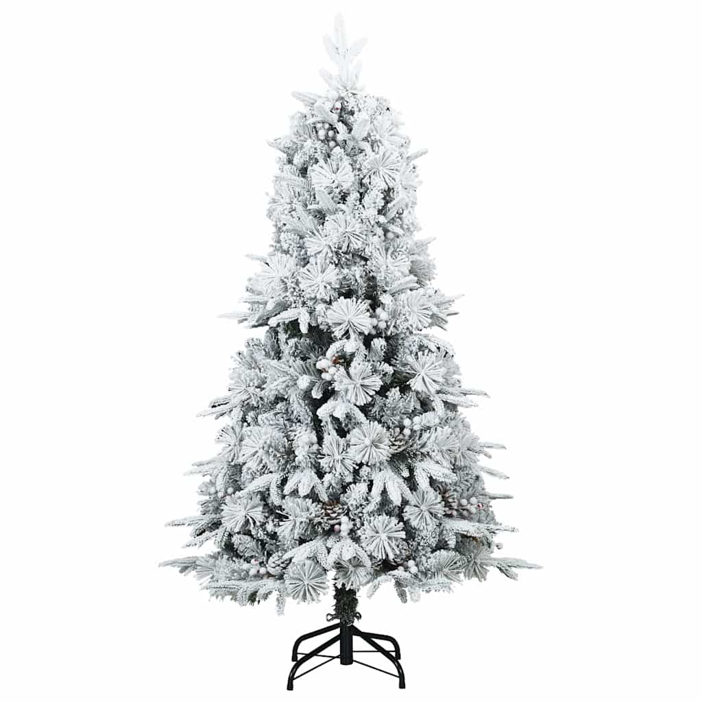 Albero di Natale Artificiale-Albero Natalizio con Rami Pieghevoli Bianco 120 cm 907364