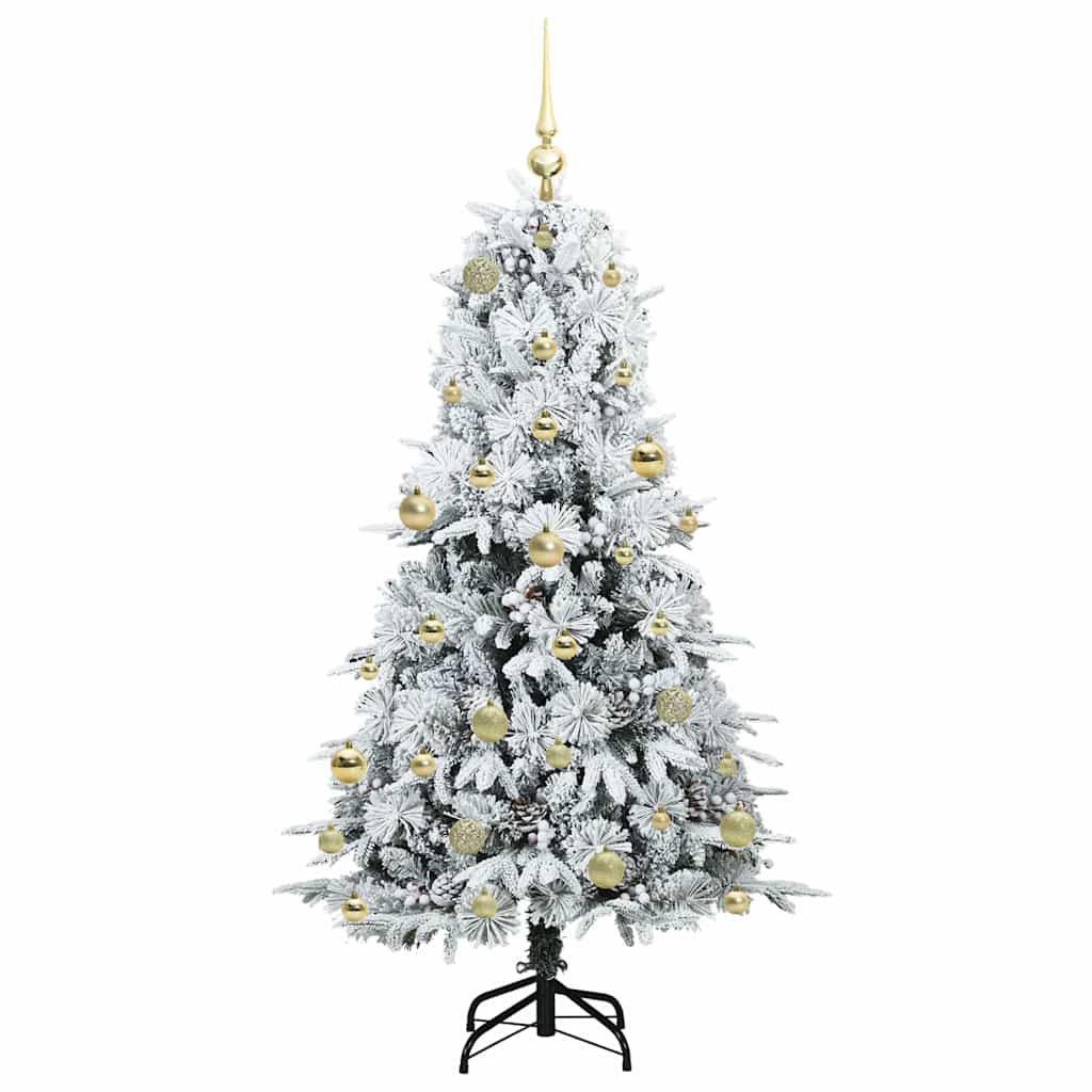 Albero di Natale Artificiale con Rami Pieghevoli Verde 150 cm 3397475