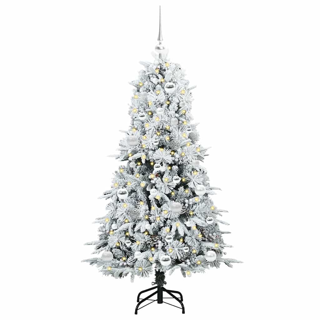Albero di Natale Artificiale con Rami Pieghevoli Verde 150 cm 3397476