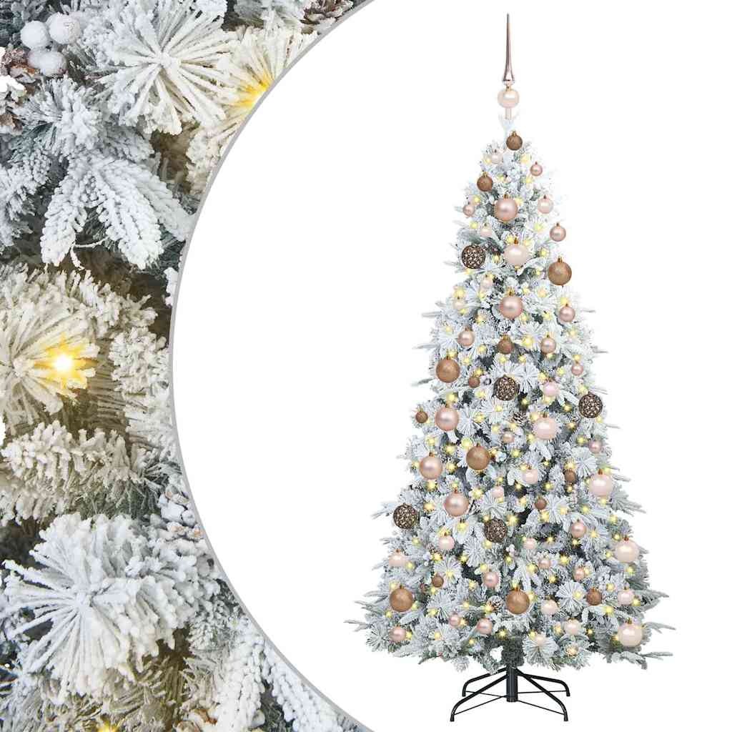 Albero di Natale Artificiale con Rami Pieghevoli Verde 180 cm 3397482