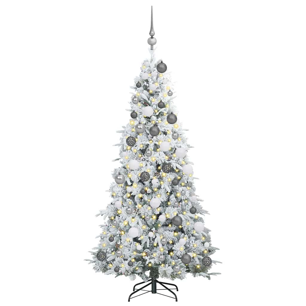 Albero di Natale Artificiale con Rami Pieghevoli Verde 180 cm 3397483