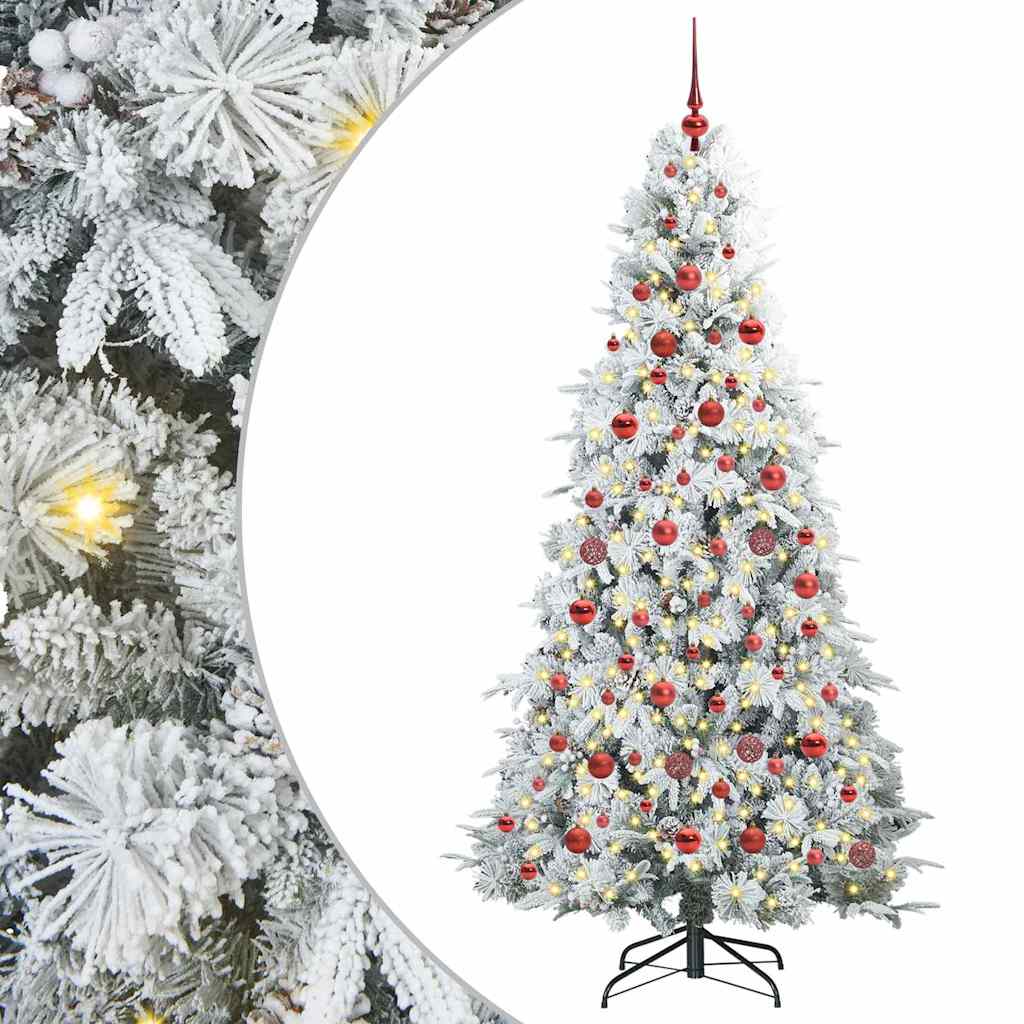 Albero di Natale Artificiale con Rami Pieghevoli Verde 180 cm 3397484