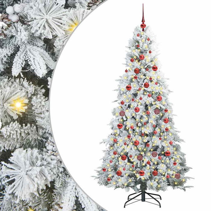 Albero di Natale Artificiale con Rami Pieghevoli Verde 180 cm 3397484