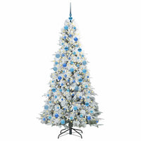 Albero di Natale Artificiale-Albero Natalizio con Rami Pieghevoli Bianco 180 cm 130776