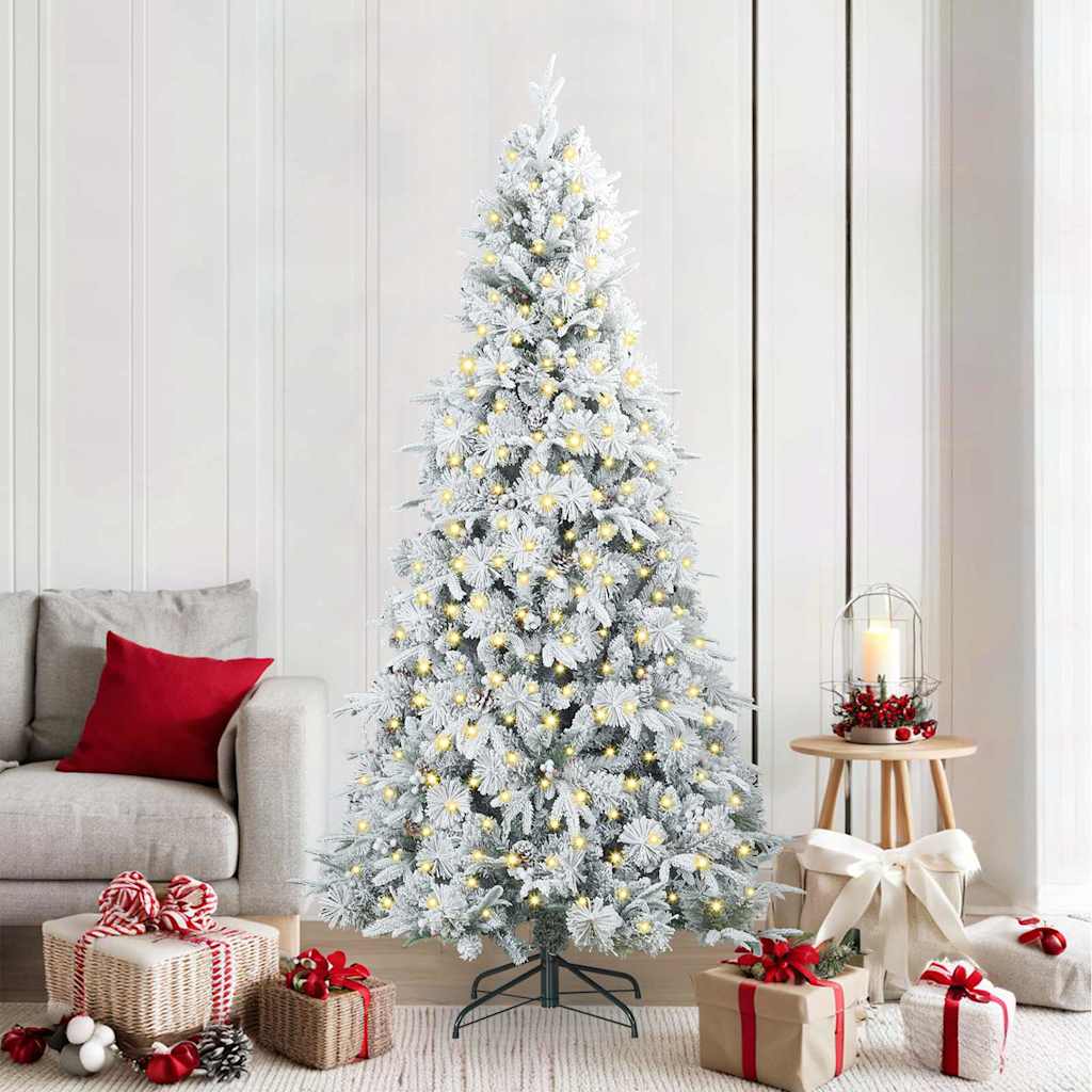Albero di Natale Artificiale con Rami Pieghevoli Verde 210 cm 3397493