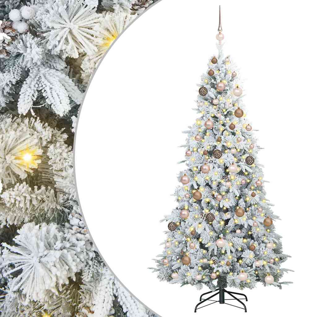 Albero di Natale Artificiale con Rami Pieghevoli Verde 210 cm 3397495