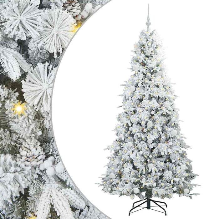 Albero di Natale Artificiale con Rami Pieghevoli Verde 210 cm 3397500