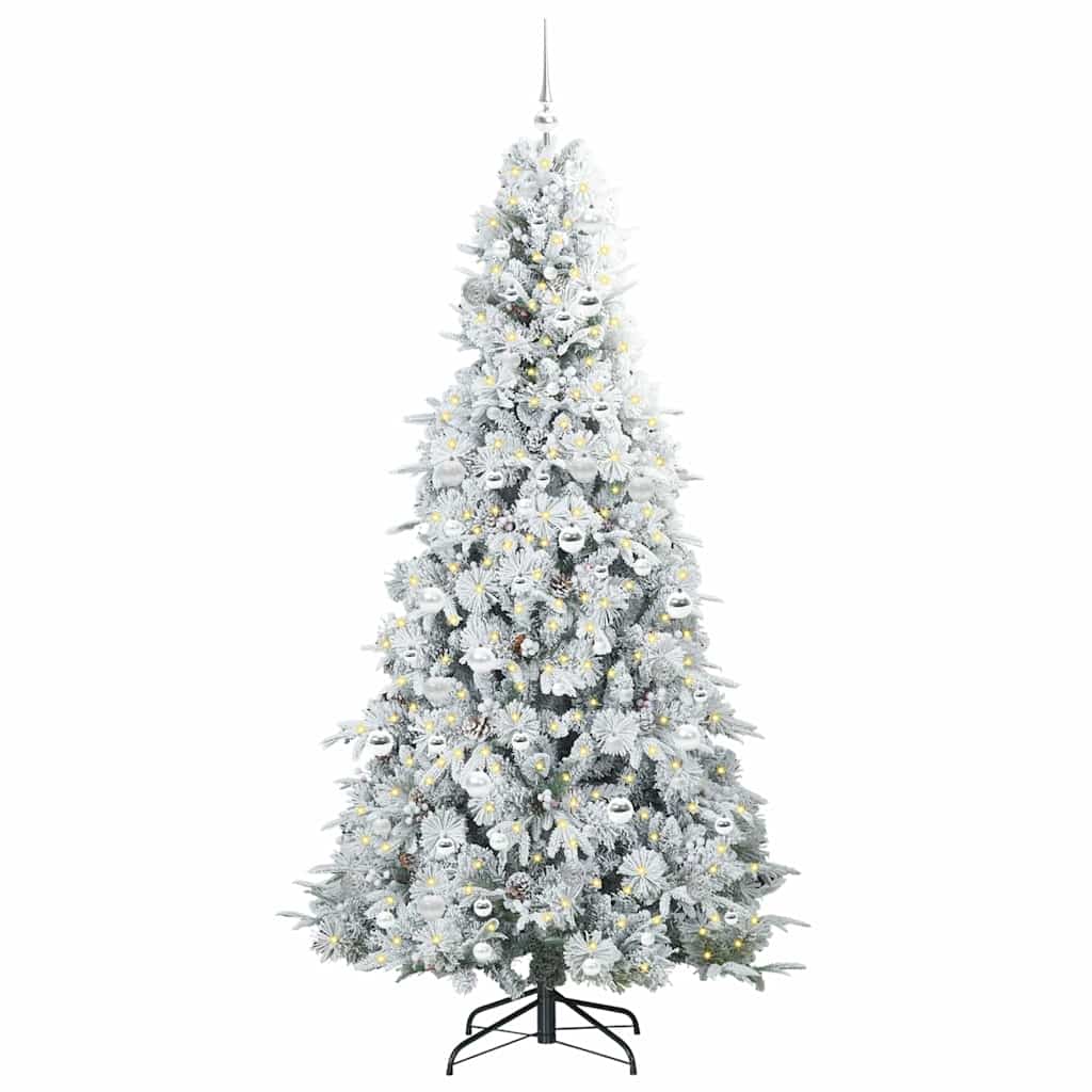 Albero di Natale Artificiale con Rami Pieghevoli Verde 210 cm 3397502