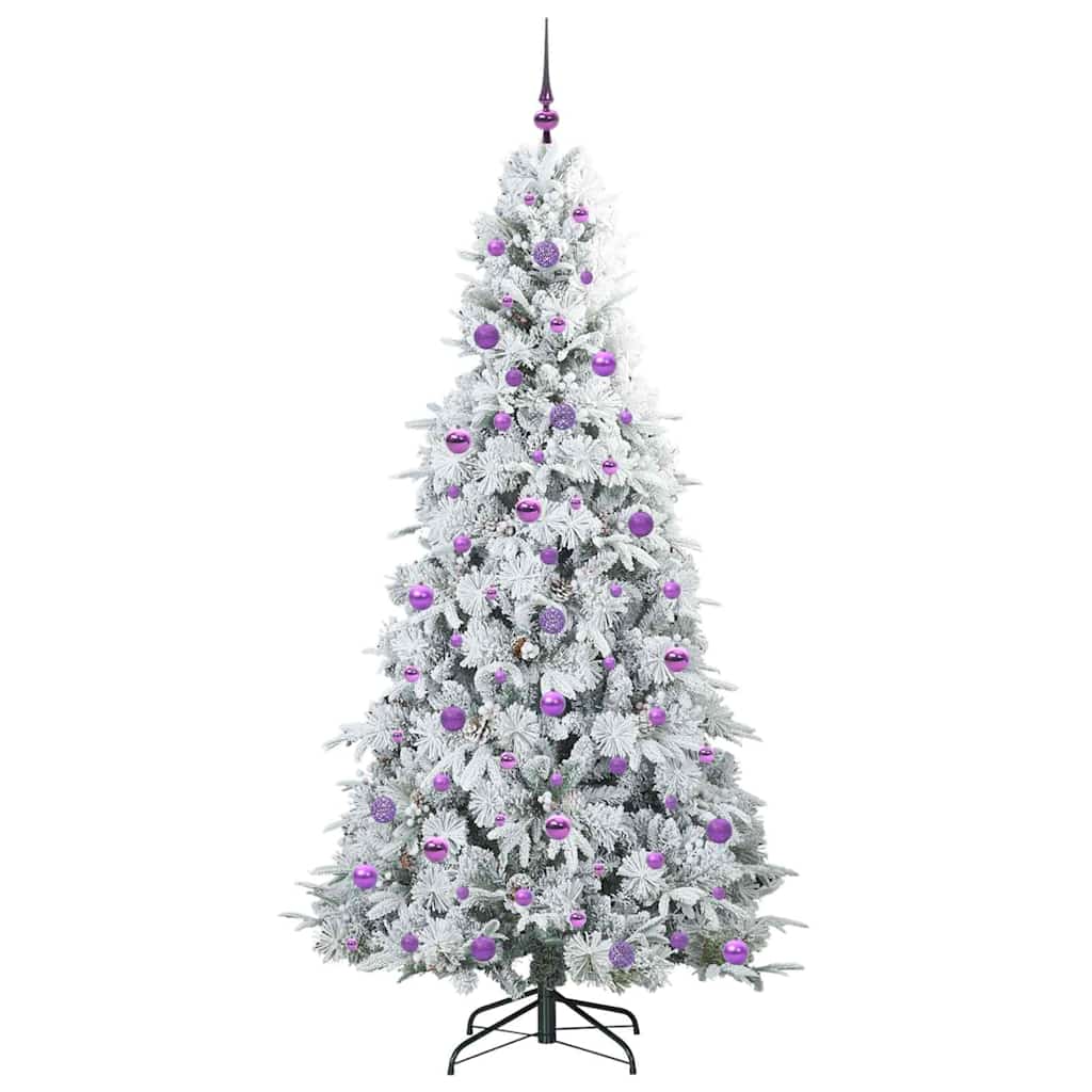 Albero di Natale Artificiale con Rami Pieghevoli Verde 210 cm 3397503