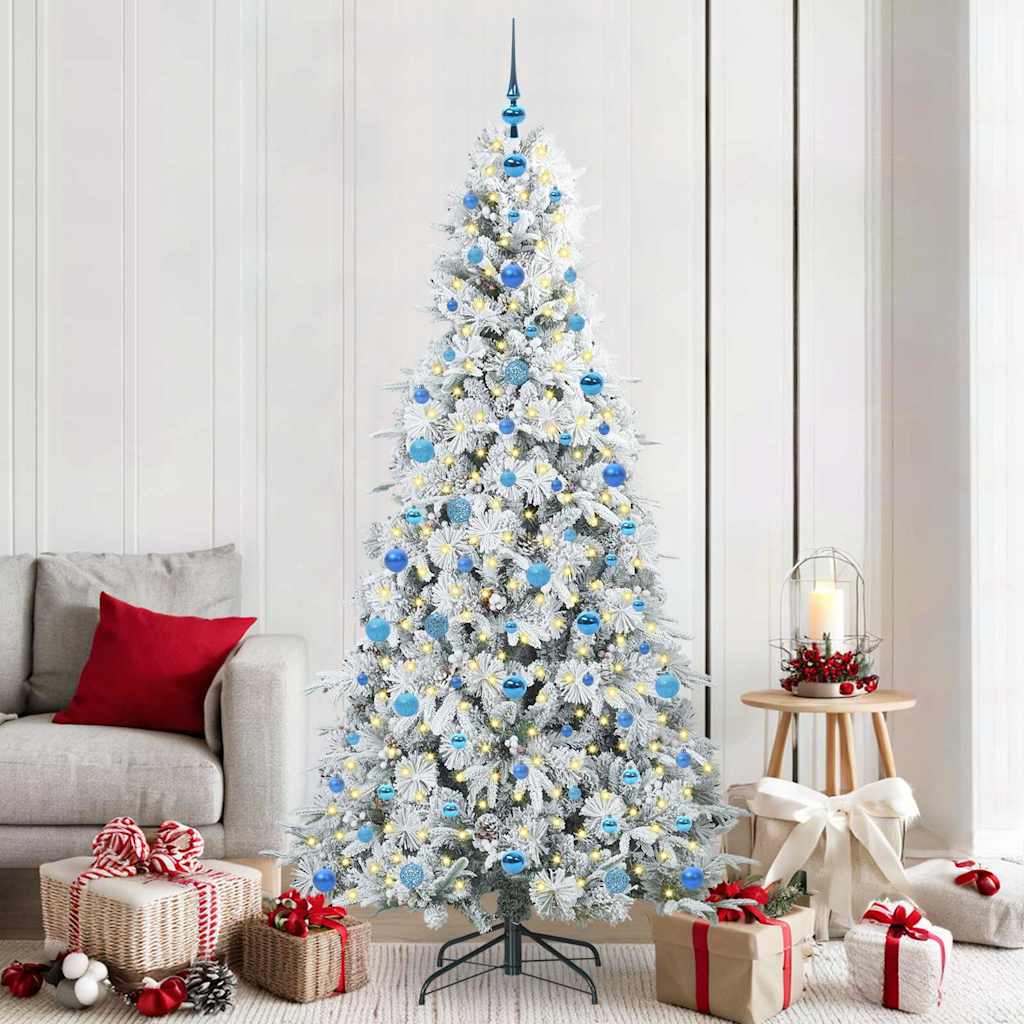 Albero di Natale Artificiale con Rami Pieghevoli Verde 210 cm 3397504