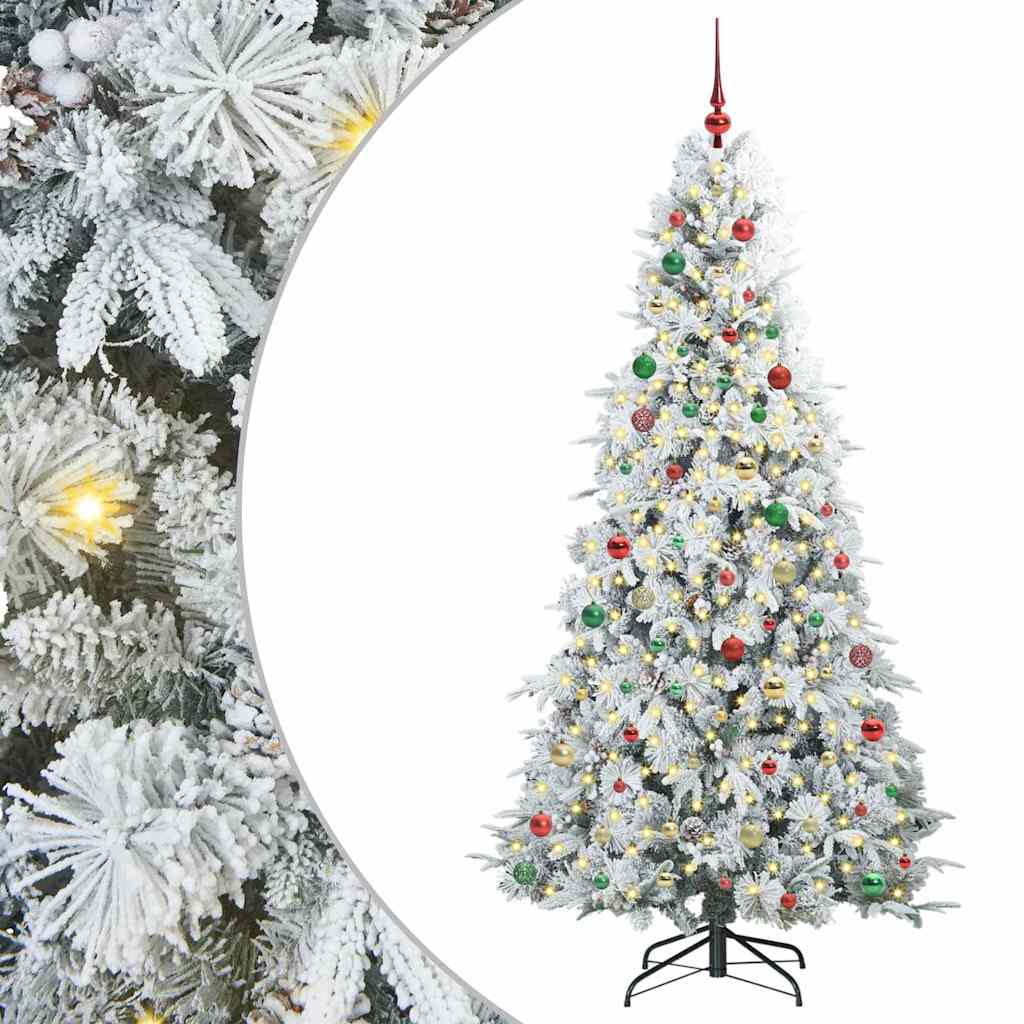 Albero di Natale Artificiale con Rami Pieghevoli Verde 210 cm 3397505