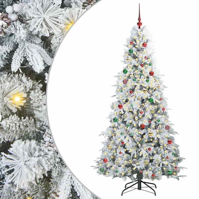 Albero di Natale Artificiale con Rami Pieghevoli Verde 210 cm 3397505