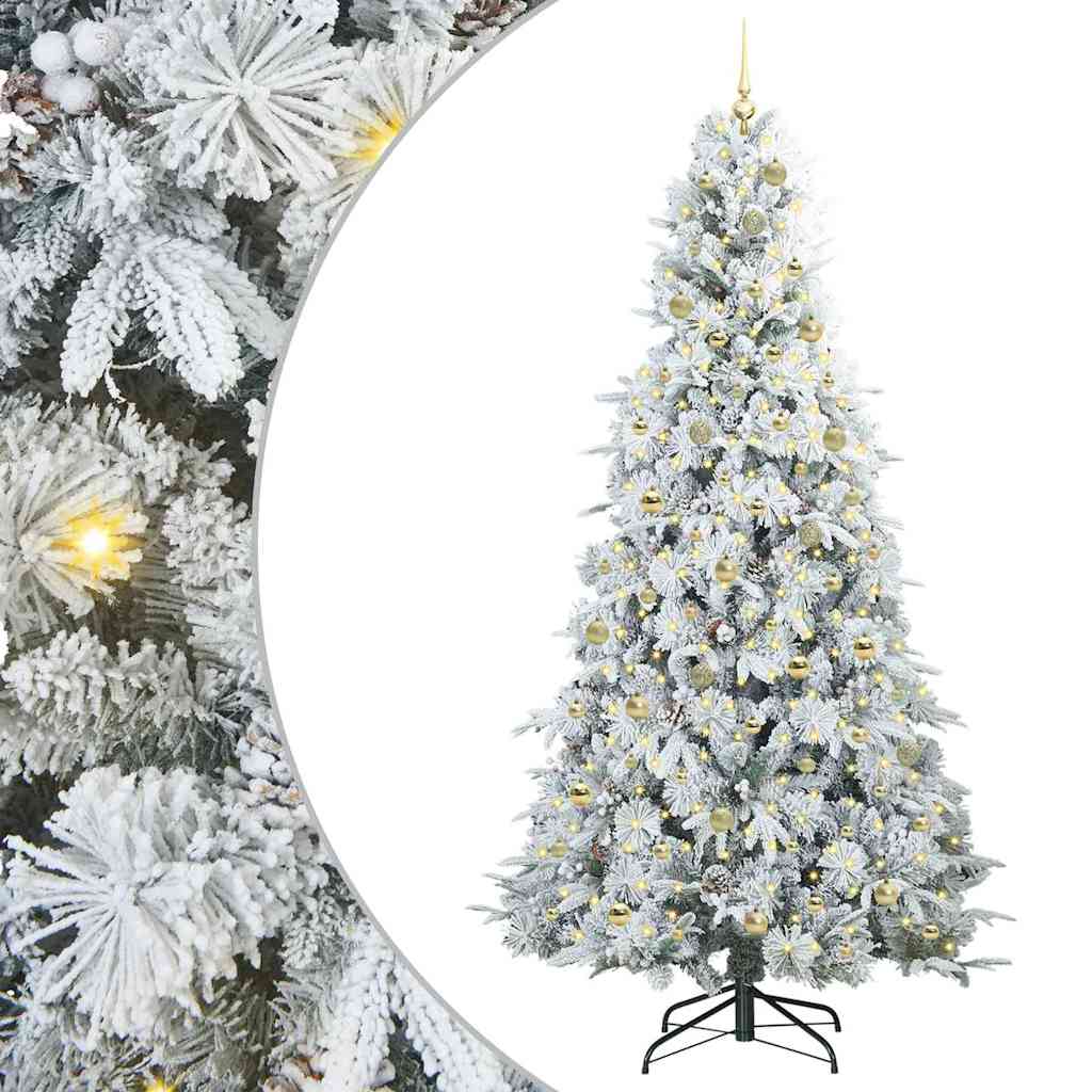 Albero di Natale Artificiale con Rami Pieghevoli Verde 240 cm 3397514