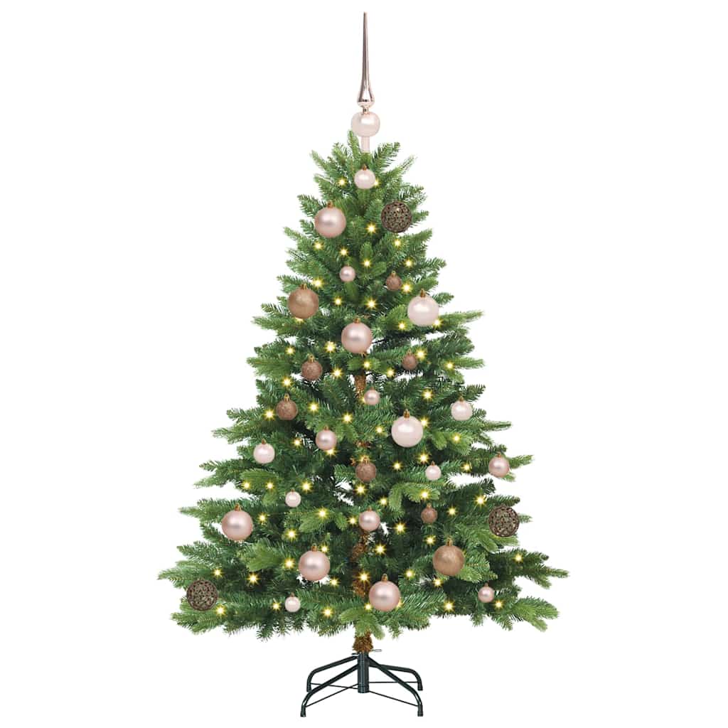 Albero di Natale artificiale con 150 LED Verde 120 cm PE e PVC 3397521