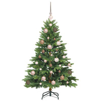 Albero di Natale artificiale con 150 LED Verde 120 cm PE e PVC 3397521