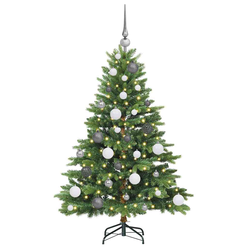 Albero di Natale artificiale con 150 LED Verde 120 cm PE e PVC 3397522