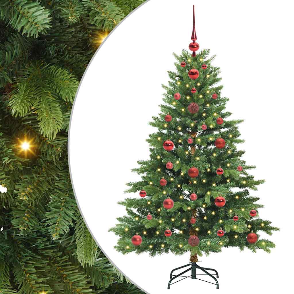 Albero di Natale artificiale con 150 LED Verde 120 cm PE e PVC 3397523