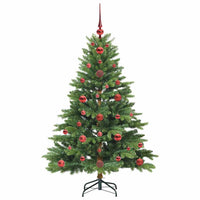 Albero di Natale artificiale con 150 LED Verde 120 cm PE e PVC 3397523
