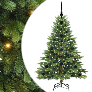 Albero di Natale artificiale con 150 LED Verde 120 cm PE e PVC 3397524