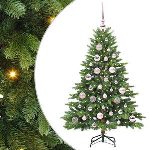 Albero di Natale artificiale con 150 LED Verde 120 cm PE e PVC 3397525