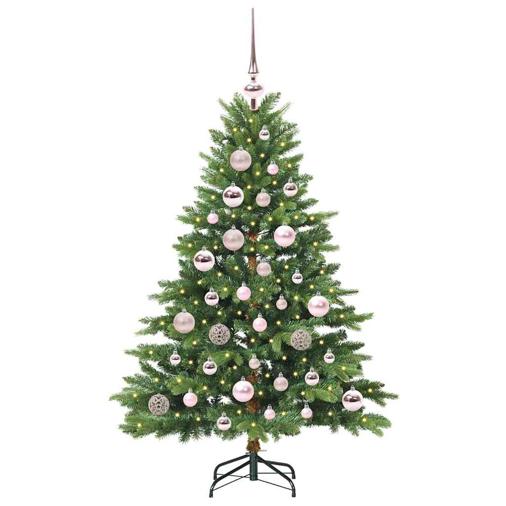 Albero di Natale artificiale con 150 LED Verde 120 cm PE e PVC 3397525