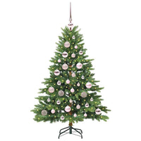 Albero di Natale artificiale con 150 LED Verde 120 cm PE e PVC 3397525
