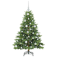 Albero di Natale artificiale con 150 LED Verde 120 cm PE e PVC 3397526