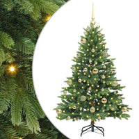 Albero di Natale artificiale con 150 LED Verde 120 cm PE e PVC 3397527