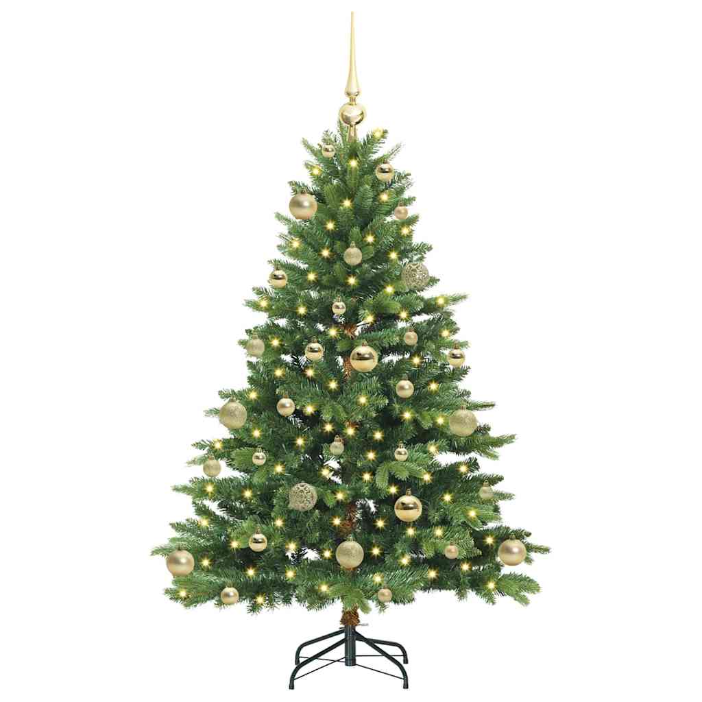 Albero di Natale artificiale con 150 LED Verde 120 cm PE e PVC 3397527