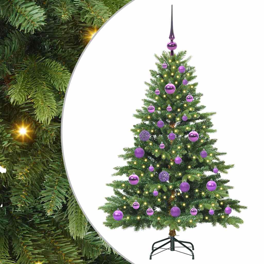 Albero di Natale artificiale con 150 LED Verde 120 cm PE e PVC 3397529