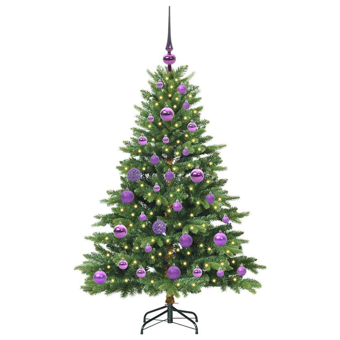 Albero di Natale artificiale con 150 LED Verde 120 cm PE e PVC 3397529