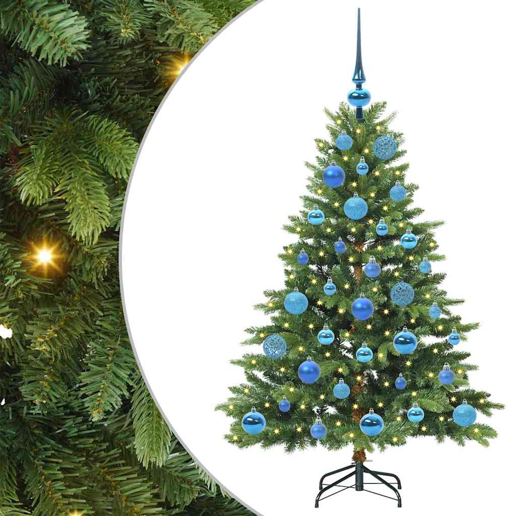 Albero di Natale artificiale con 150 LED Verde 120 cm PE e PVC 3397530