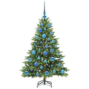 Albero di Natale artificiale con 150 LED Verde 120 cm PE e PVC 3397530