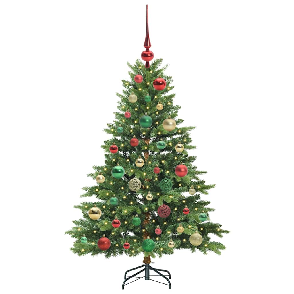 Albero di Natale artificiale con 150 LED Verde 120 cm PE e PVC 3397531