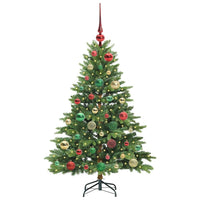 Albero di Natale artificiale con 150 LED Verde 120 cm PE e PVC 3397531