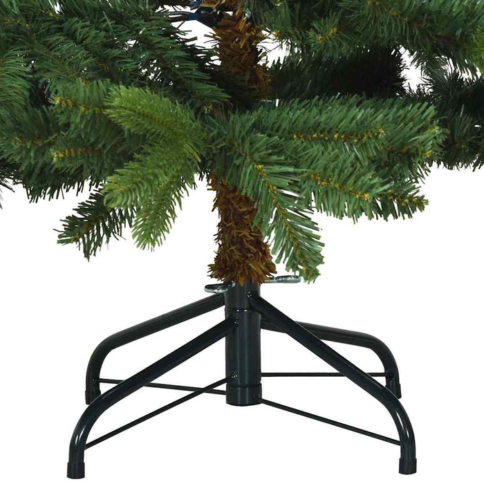 Albero di Natale Artificiale-Albero Natalizio con 150 LED Verde 150 cm PE e PVC 322290